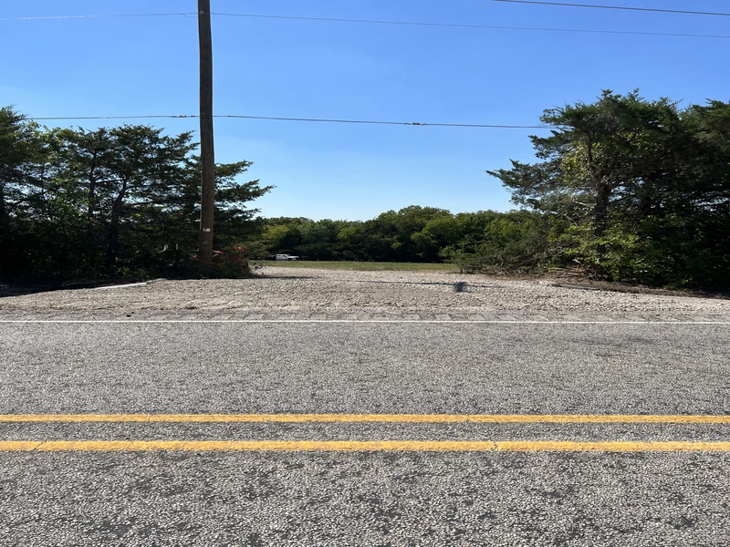 Prepared subgrade for residential development road construction