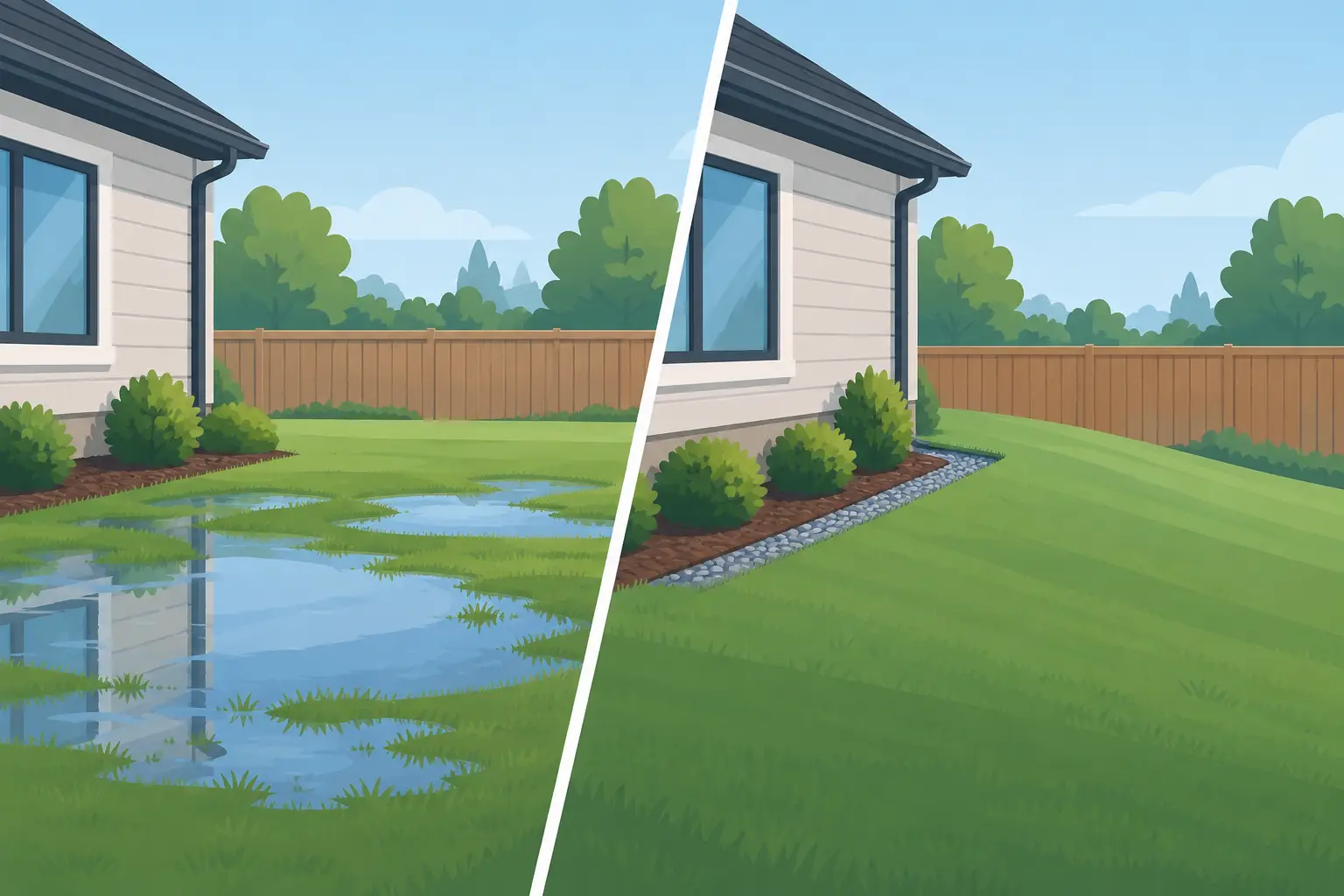 Can Grading Eliminate Standing Water? It Depends