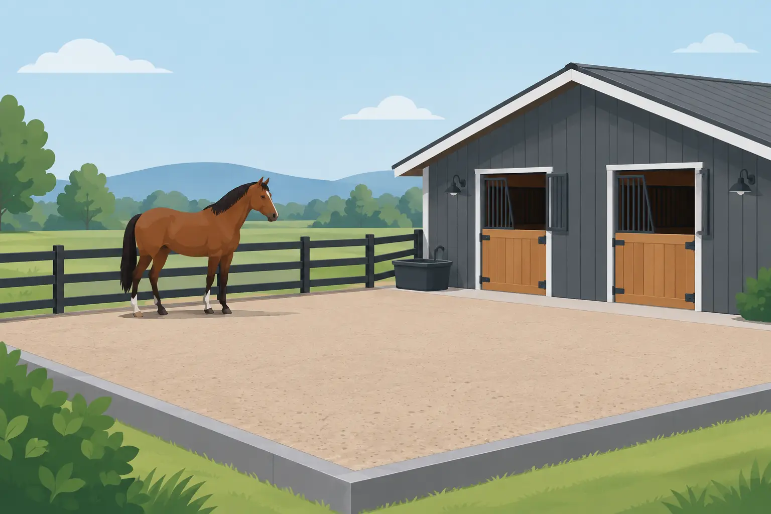 Barn Pad Example: What a Stable Site Needs