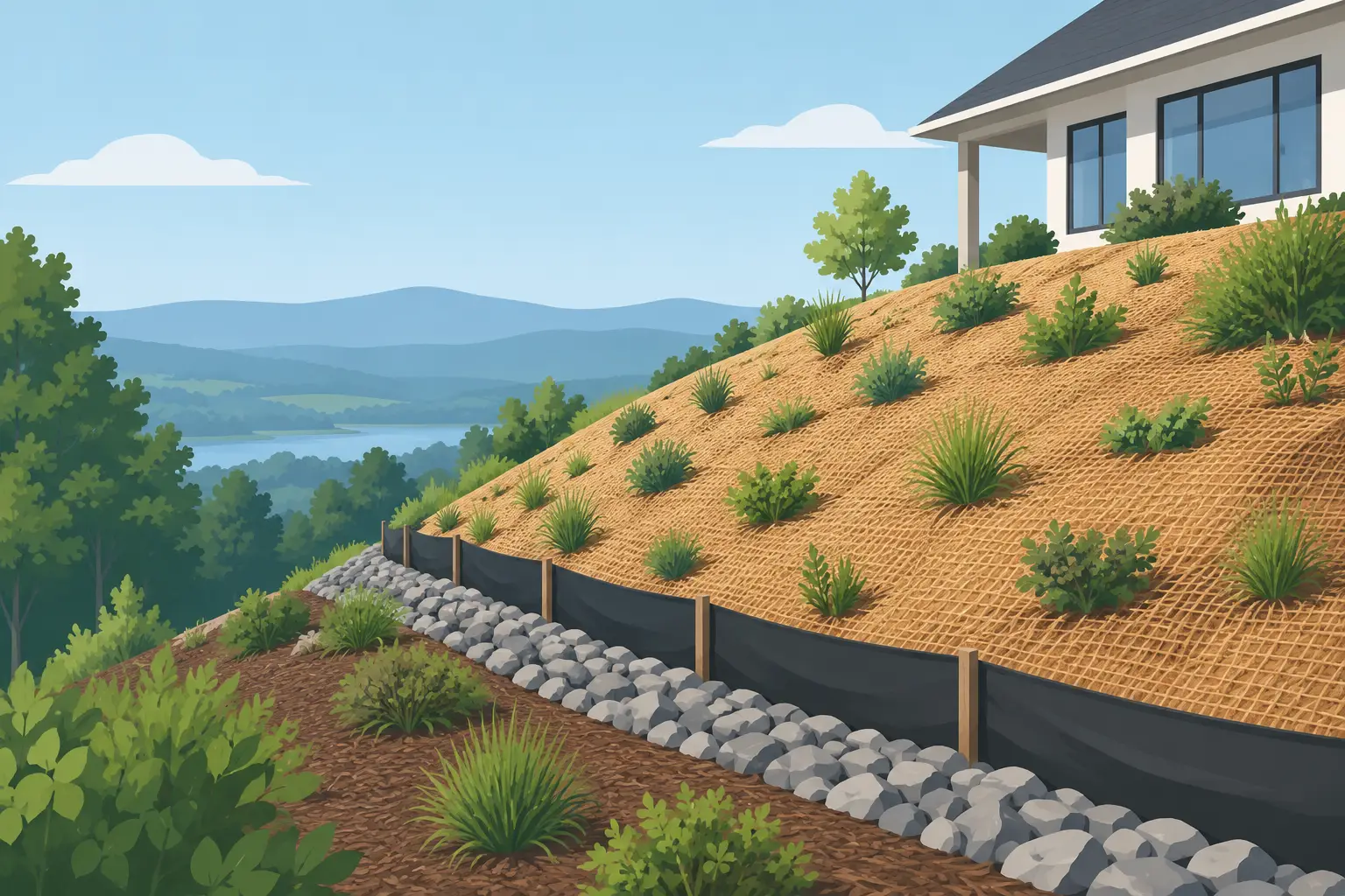 Erosion Control for Sloped Lots That Holds Up