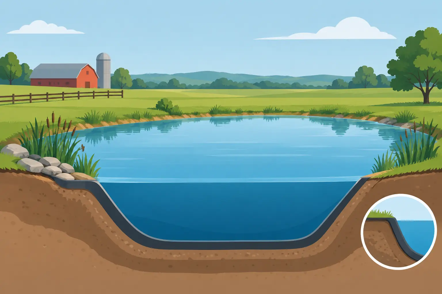How to Plan a Farm Pond That Holds Water